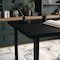 Martha Stewart 23.5 in. D X 47.5 in. W X Pine Wood, Rubberwood (Parawood), Black Wood Grain BLN-FY-HY-1071-BK-MS - alternate 7